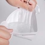 Earloop KN90 Meltblown Nonwoven Fabric FFP2 White Face Mask
