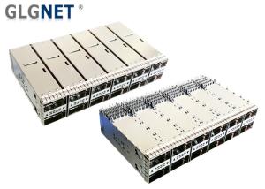 Quality Multiple Port Pluggable IO Sfp Port Connector Cages 2x6 QSFP28/ZQSFP 28G Bps Per Lane wholesale