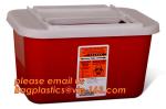 BIOHAZARD WASTE CONTAINERS, PLASTIC STORAGE BOX, MEDICAL TOOL BOX, SHARP
