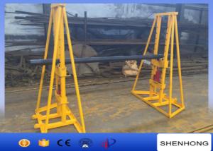 Quality Adjustable Foot Brake Hydraulic Cable Drum Jacks stand 5 Ton - 10 Ton Capacity wholesale