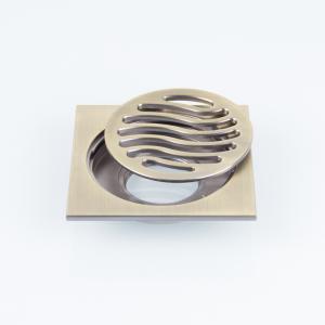 Quality Brass Chrome Plating Balcony Bathroom Floor Drain Strainer wholesale