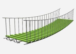 China Playground Suspension Rope Net Bridge For Walking Passage on sale