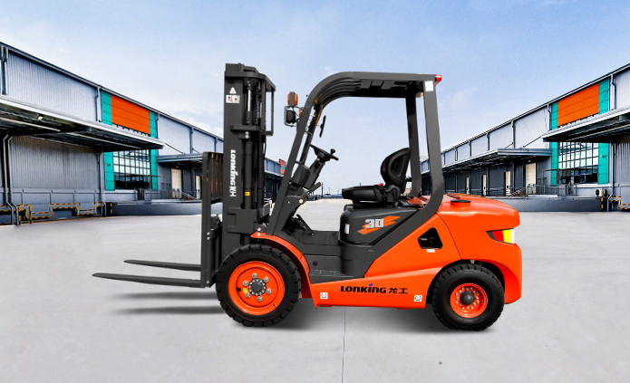 3 Ton LPG Gasoline Forklift Truck Internal Combustion Counterbalanced Forklift 36kw Engine