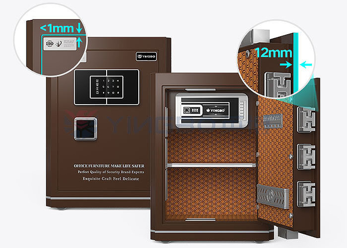 Height 580mm home lock box Customized Double Alarm