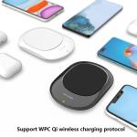 Non-slip silicone pad QI 15W wireless charging For Mobile Phone