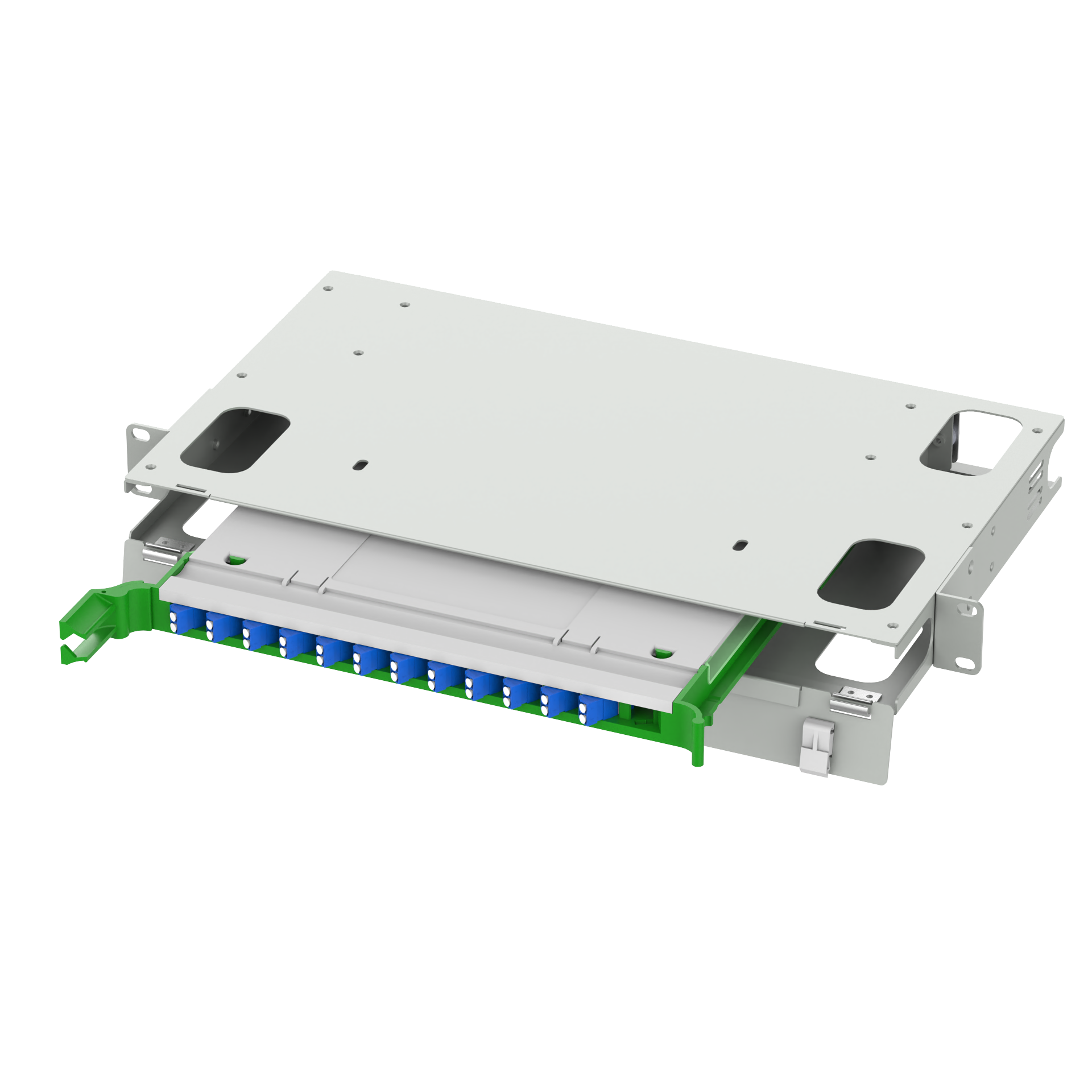 12 Ports LC Type Fiber Optic Distribution Patchpanel for ODN Network Installation