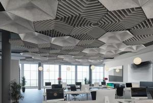 Quality Recycled Eco Friendly Acoustic Panels High Density PET Ceiling Panels wholesale