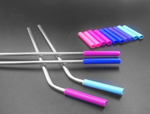 Stainless Steel Flexible Silicone Tubing Tasteless Food Grade Silicone Straw