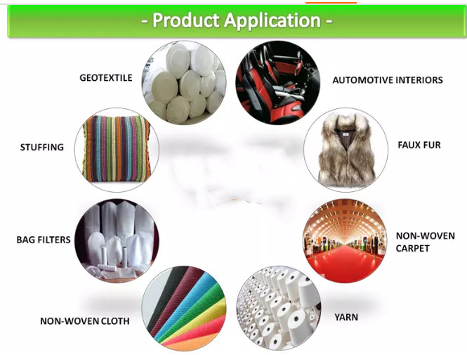 Green Flame Retardant Polyester Tow Polyester Staple Fiber Anti Distortion