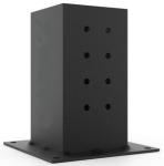 6x6 Black Wood Post Anchors Pergola Brackets for Free Standing House Backyard