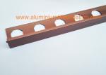 10mm Satin Matt Red Copper Aluminium L Shaped Floor Trimn 2500 mm