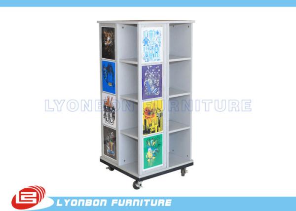 Shopping Mall Wood MDF Display Cabinet For T-Shirt Presenting / Melamine