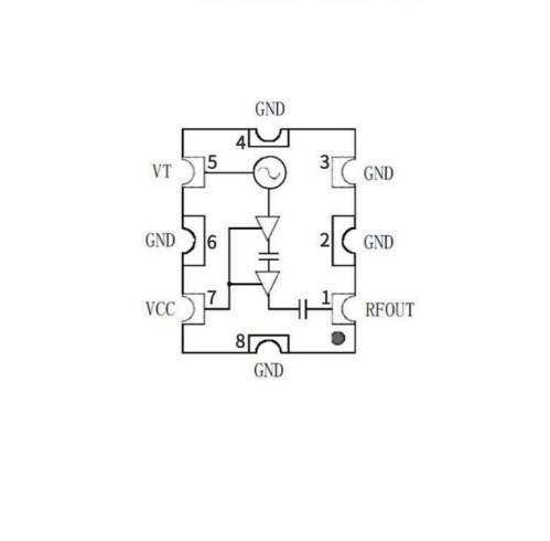 SZHUASHI High Output Power VCO for 370-750MHz 8dbm 5V Voltage Controlled Oscillator