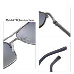 Men'S Metal Frame Sunglasses Multilateral OEM With 58mm Lens