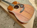 All KOA wood classic acoustic guitar,Flower Ebony Fingerboard,Real Abalone