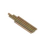 ASTM 3/8 1/2 1 Meter Yellow Zinc Plated Color Threaded Steel Rod For Metal