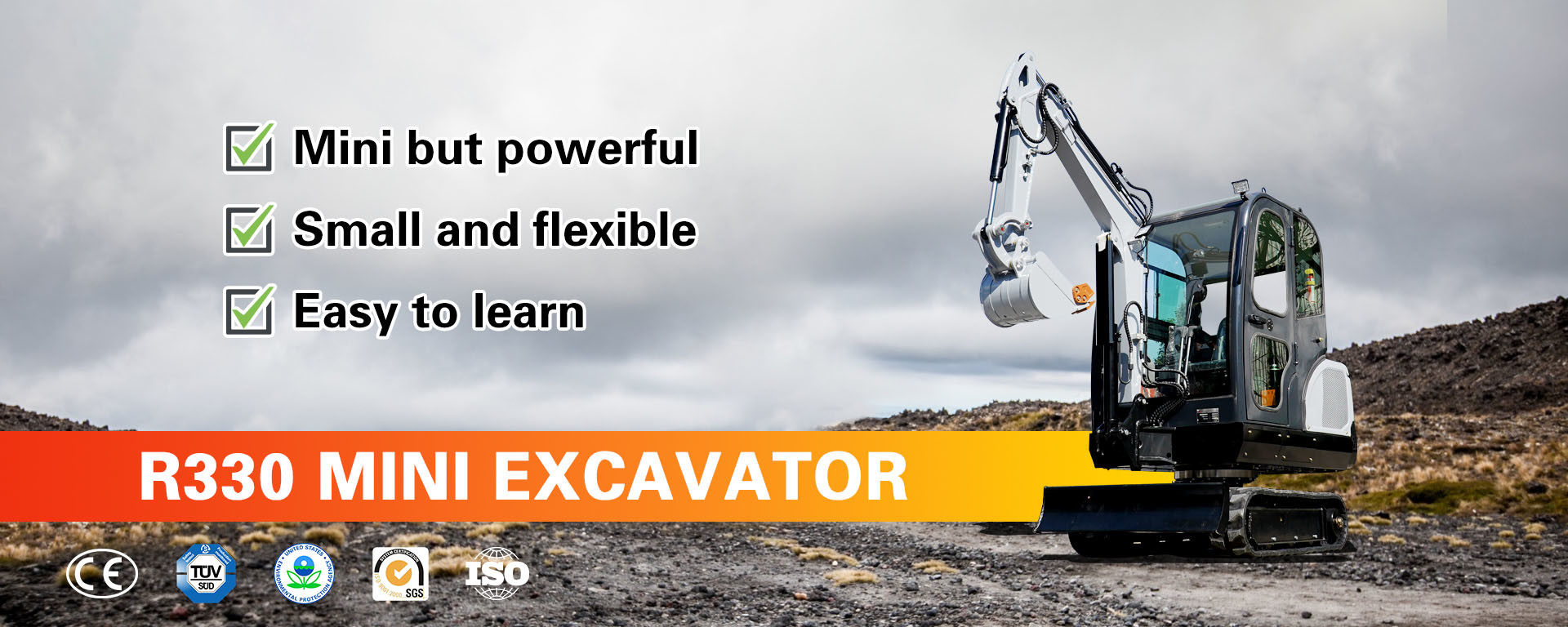 Small Flexible Electric Micro Digger 2000kg Small Digger Machine