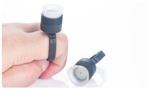 Quality Permanent Makeup Disposable Tattoo Ring Cup / Plastic Sponge Ink Cup wholesale