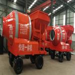 750L Mobile Cement Mixer 5kW Concrete Mixer Machine Energy Saving