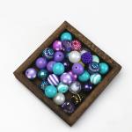 Chunky Gumball Pink Color Bulk Bubblegum Beads Acrylic Loose Beads For Jewelry