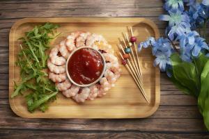 Quality Rectangular Natural Wooden Bamboo Food Plate Serving Trays wholesale