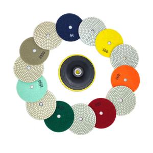 Quality 4Inch 5Inch Marble Diamond Tile Polishing Pads 1500 3000 BUFF wholesale