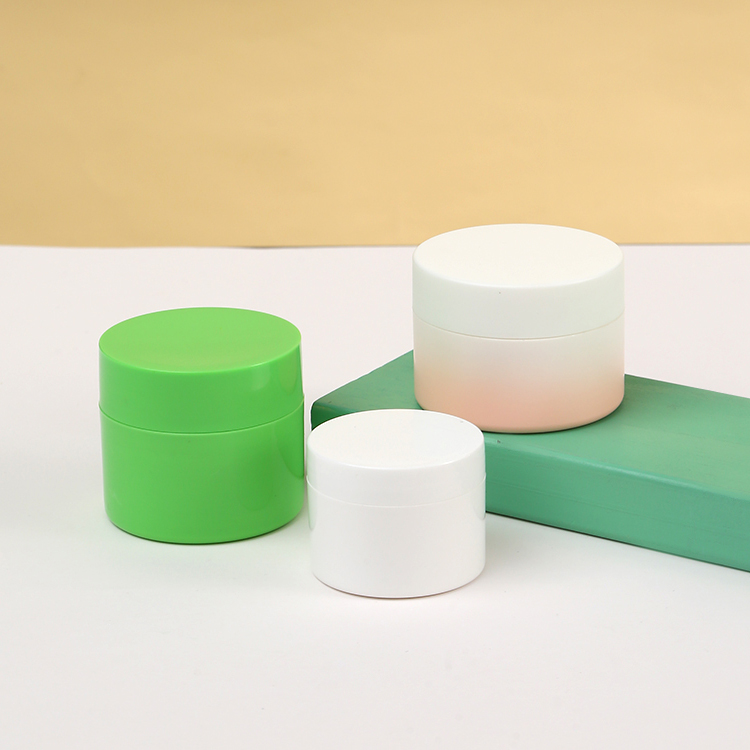 5g 10g 20g 30g 50g Empty Pink Double Wall Matte Face Cream Frosted Lip Balm Container PP Cosmetic Plastic Jar with Lid