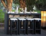 Leisure Aluminium Outdoor Garden PE Rattan wicker chair patio Backyard table and