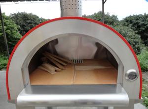 Quality Automatic Ignition Wood Fired Stainless Pizza Oven With Large Cooking Surface wholesale