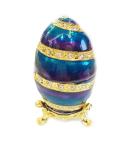 Faberge Egg Trinket Box Home Decor Collectors Box Unique Russian Egg Enamel