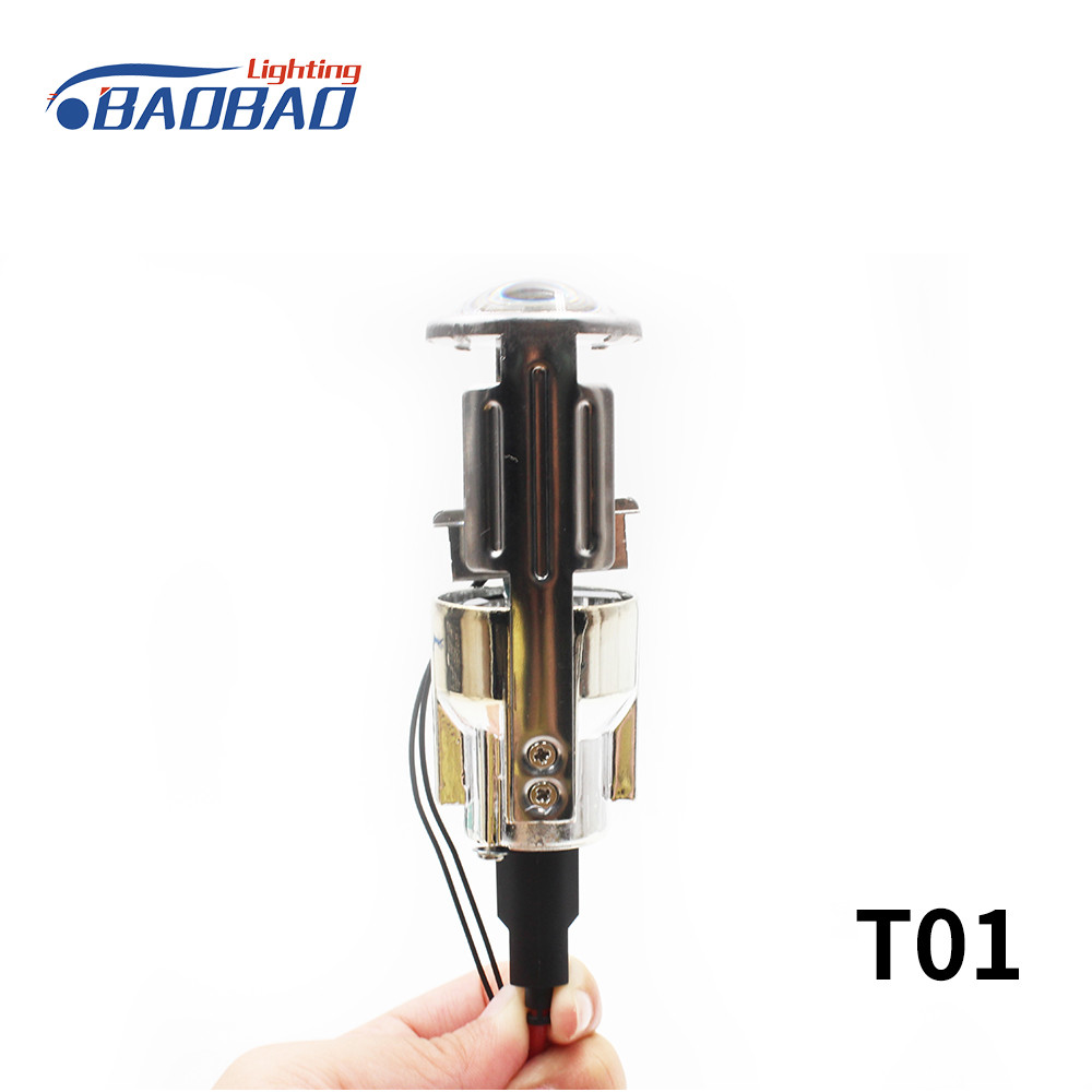 T01 H4 bulb with lens 35w 55w motorcycle hid xenon conversion kit