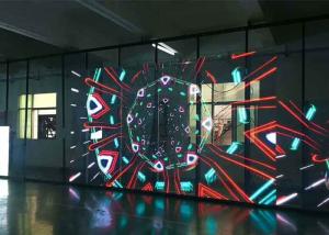 Quality 256x128 Dots Transparent Glass Led Screen Display Quick Installation wholesale
