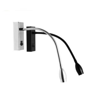 Quality IP40 LED headboard wall light flexible 3W Interior LED bedside wall lights led reading for bedroom wholesale