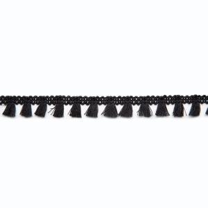 Quality 1.3cm Black Curtain Tassels And Trimmings wholesale