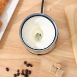Glossy Matte Black Espresso Milk Frother Detachable Base Precise Temperature