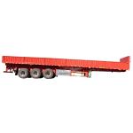 Van Type Tri Axle Trailer Cargo Transport Trailer With 12 Tires
