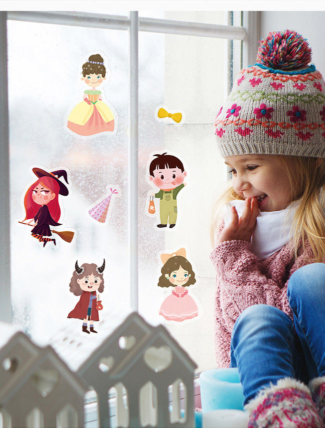 Environmental Protection Kids Reusable Stickers 0