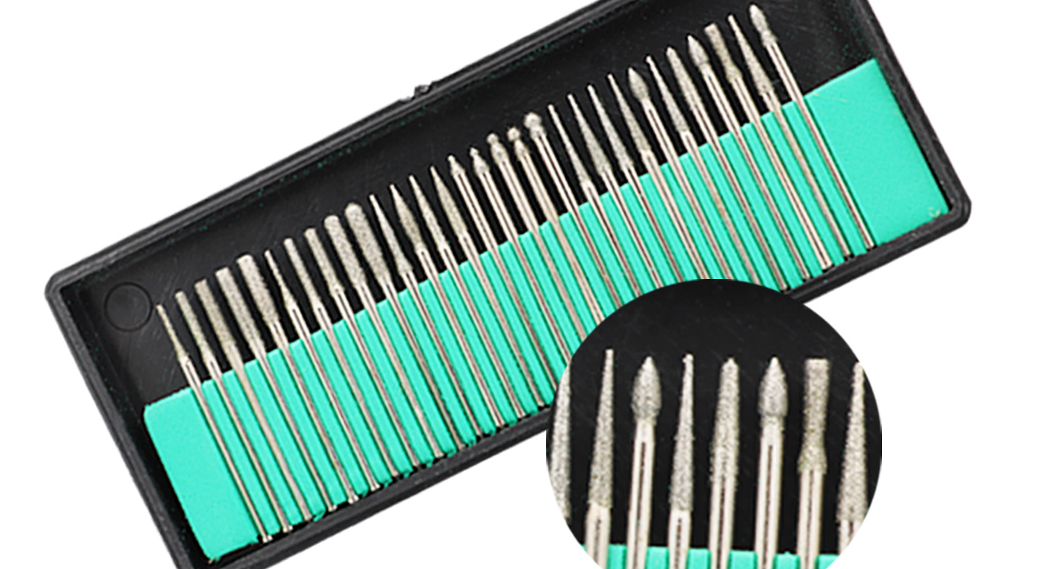 30PCS Jewelry Accessories Tools 2.35mm/3mm Diamond Grinding Head