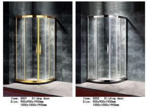 Quality Stainless Steel Frame Shower Door Enclosures Multi Color Sector Shape Anti Bacterial wholesale