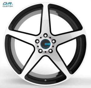 Quality PCD 5-139.7 Deep Concave Forged Wheels SAE Gloss Black Rims 20 Inch wholesale