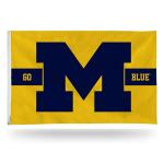 Hanging Style Michigan Wolverines Flag Polyester 3x5ft Custom Size