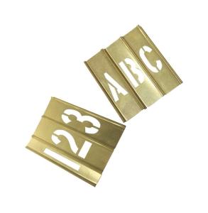 Quality Standard Brass Metal Alphabet Stencils Customized For Paint Printing wholesale