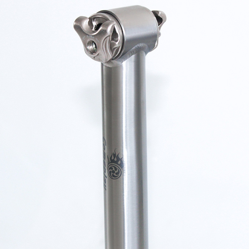 Lightweght Bike Suspension Seatpost Ti Setback CNC Turning Milling Process