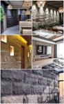 Straight Section 1200X600X30mm/50mm/60mm Polyurethane Artificial PU Stone Wall