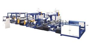 Quality Dual Extruder Opp Film Coating Machine Double Sided Automatic Aligning wholesale