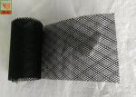 Green / Black HDPE Materials Soffit Vent Screen Mesh With Diamond Shaped Hole