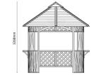 Duty PS Materials Spa Gazebo Burn Resistance Outdoor Brown Luxurious Strong