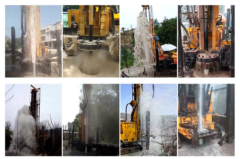 Min Air Compressor Water Well Drilling Rig Machine