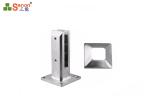 ASTM 304 Stainless Steel Handrail Fittings Glass Bracket Clamp Floor Mount