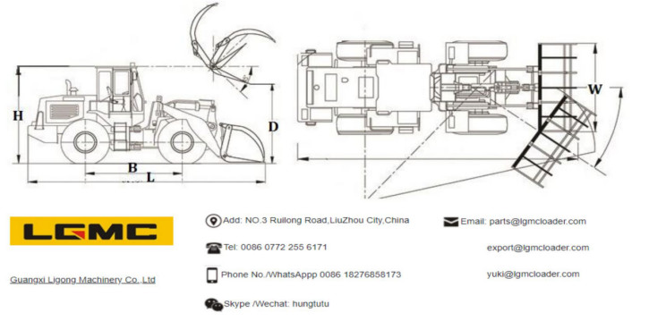 LC938L8AC Front Wheel Loader with YUNNEI YN38GBZ engine 76KW